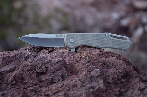 Ka-Bar Jarosz Spearpoint Flipper ، Tan ، 3 1/2 " in Kuwait