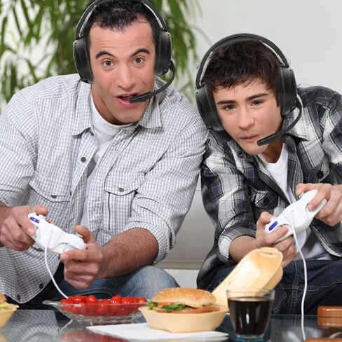 سماعات ألعاب اللاسلكي Jeecoo 2.4 جيجا هرتز مع ميكروفون للكمبيوتر الشخصي PS5 PS4 ، وسماعات الألعاب بلوتوث 5.3 مع ميكروفون إلغاء الضوضاء لجهاز الكمبيوتر المحمول ، والهاتف المحمول ، و MAC ، وصوت ستيريو ، وبطارية 50+ساعة ، ومواصفات منخفضة in Kuwait