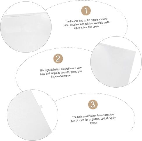2pcs Practical Projector Lens Tool Fresnel Lenses High Transmission for Optics in Saudi Arabia