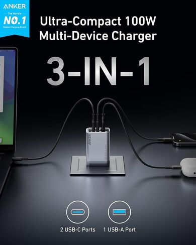 Anker Prime Charger (100W ، 3 منافذ ، Ganprime) 737 Power Bank Gen 2 in Saudi Arabia