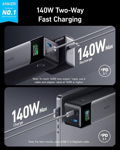 Anker Prime Charger (100W ، 3 منافذ ، Ganprime) 737 Power Bank Gen 2 in Saudi Arabia