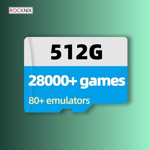 Game sd Card for Retroid Pocket 5/Flip2/Mini, Plug & Play,1TB 50000+ Games & 512GB 28000+ Games, Pre-Installed Rocknix System, high Speed TF Memory Card (512, GB) in Saudi Arabia