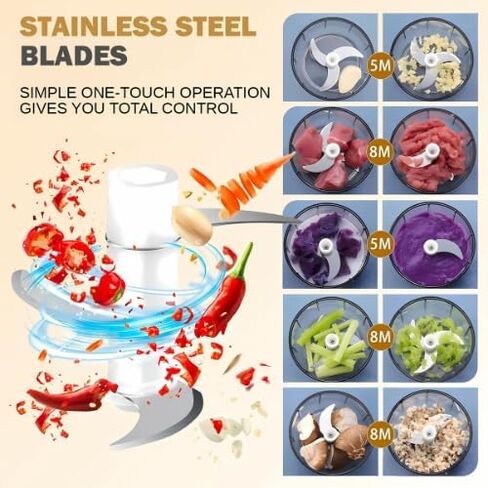 مروحية الثوم الكهربائية والثوم Mincer USB معالج الطعام الصغير القابل لإعادة الشحن مع شفرات من الفولاذ المقاوم للصدأ ، وعاء خالٍ من BPA ، ومعالج طعام صغير محمول للبصل ، والمكسرات ، والأعشاب والمزيد in Kuwait