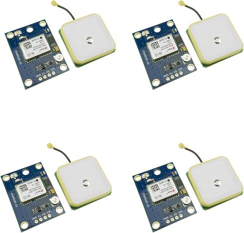 4 عبوات GY-NEO6MV2 NEO-6M GPS Controller Monture 3V-5V مع هوائي خزفي فائق لـ Arduino EEPROM APM 2.5 in Saudi Arabia