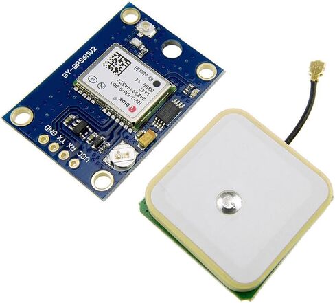 4 عبوات GY-NEO6MV2 NEO-6M GPS Controller Monture 3V-5V مع هوائي خزفي فائق لـ Arduino EEPROM APM 2.5 in Saudi Arabia