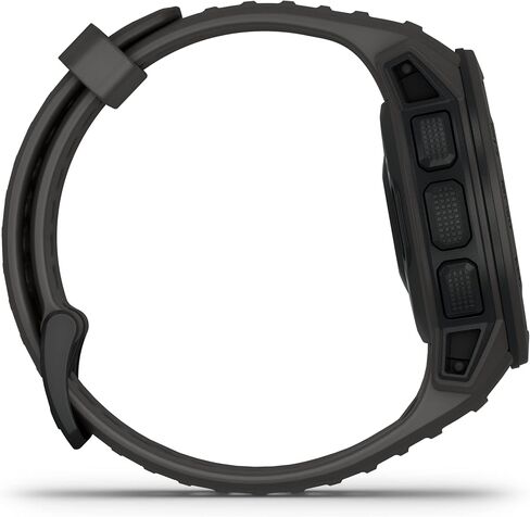 Garmin 010-N2064-00 Instinct, Rugged Outdoor Watch with GPS, Features GLONASS and Galileo, Heart Rate Monitoring and 3-axis Compass, 1.27-inch, Graphite (Renewed) in Saudi Arabia