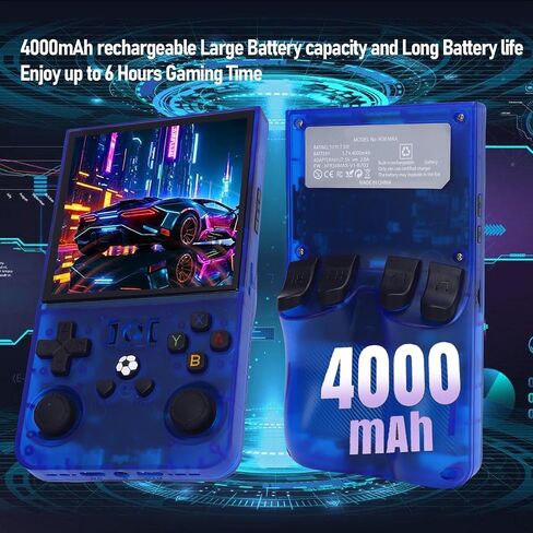 Fosa Retro Handheld Game Console ، مشغل ألعاب محمولة مع بطارية عالية الدقة 4000 مللي أمبير في الساعة ، لنظام أوجيكيز مفتوح المصدر مزدوج (64 جرام) in Saudi Arabia