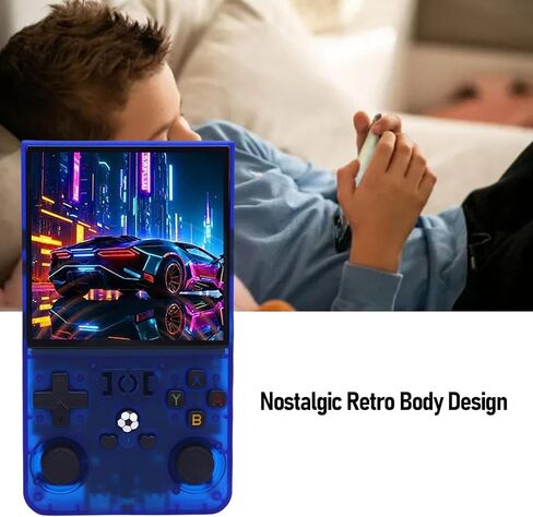 Fosa Retro Handheld Game Console ، مشغل ألعاب محمولة مع بطارية عالية الدقة 4000 مللي أمبير في الساعة ، لنظام أوجيكيز مفتوح المصدر مزدوج (64 جرام) in Saudi Arabia