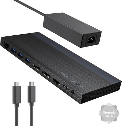 محطة إرساء الكمبيوتر المحمول ، محطة الإرساء 3 مراقبة مع 2* DP+HDMI ، شاحن PD 130W ، USB-C/A 10GB ، 3* USB-A 5GB ، الصوت ، Gigabit Ethernet للينوفو HP Dell ، نظام Windows Computer in Kuwait