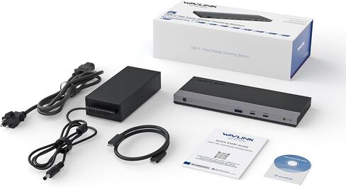 محطة إرساء الكمبيوتر المحمول ، محطة الإرساء 3 مراقبة مع 2* DP+HDMI ، شاحن PD 130W ، USB-C/A 10GB ، 3* USB-A 5GB ، الصوت ، Gigabit Ethernet للينوفو HP Dell ، نظام Windows Computer in Kuwait