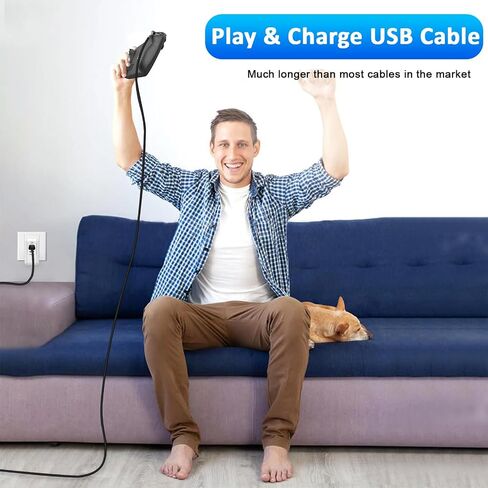 كابل شاحن تحكم PS4 BLK ، لوحدة التحكم PS4 ، وحدة تحكم Xbox One ، وحدة تحكم DualShock 4 ، Fire HD/Camera ، عصا التلفزيون (3.3 قدم/1M) in Saudi Arabia