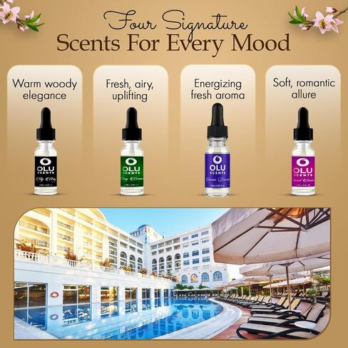 4-PK Hotel Diffuser Oil ، مجموعة اللوبي للفنادق (15 مل) روائح الفندق ، إعادة صياغة ناشر الزيوت الأساسية بدون ماء ، والزيوت الأساسية للناشر للمنزل ، وزيت الفندق الأساسيات in Saudi Arabia