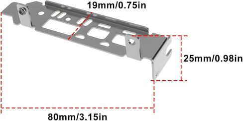 2X Computer Graphics Card Low Profile Bracket Compatible with AMD Radeon Pro WX2100 WX3100 in Saudi Arabia