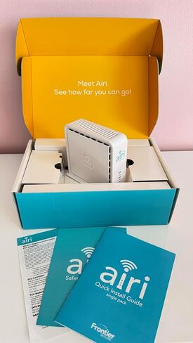 Smart Mesh WiFi Extender - Frontier Secure Air 4920 - Dual Band WiFi Booster مع منافذ Ethernet | 802.11ac WiFi 5 Mesh Extender للتغطية المنزلية بأكملها ، سهلة إعداد WPS in Kuwait