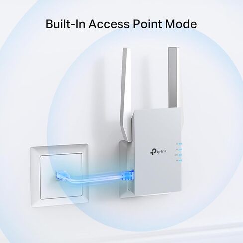 TP-Link RE515X AX1500 WIFI 6 Range Extender W/Ethernet Port | 1.5g مزدوج النطاق اللاسلكي مكبر لمكبر مكرر | ما يصل إلى 1800 متر مربع. قدم ، 64 جهاز | داعم إشارة الإنترنت | إعداد التطبيق | Easymesh متوافق in Saudi Arabia