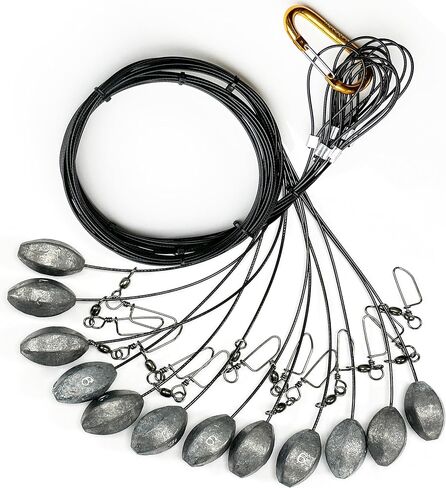 منصات Duck Decoy-تكساس على طراز Tangle-Tangle-Tangle 12 Pack مع الأوزان المرساة ، و Carabiner الذهبية ، والتشويش السريع لصيد البط والطيور المائية in Kuwait