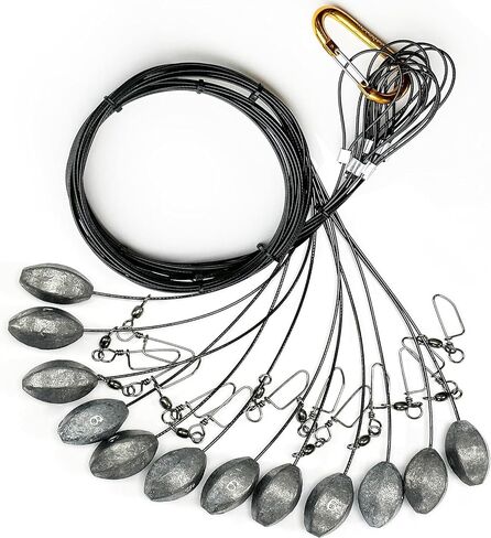 منصات Duck Decoy-تكساس على طراز Tangle-Tangle-Tangle 12 Pack مع الأوزان المرساة ، و Carabiner الذهبية ، والتشويش السريع لصيد البط والطيور المائية in Kuwait