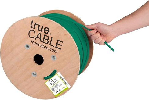 CABLE CAM6 TRUE CATER RISER (CMR) كابل الإيثرنت السائبة ، 1000 قدم ، أزرق ، 23AWG النحاس العاري الصلب ، 550 ميجا هرتز ، درع رقائق الألومنيوم الكلي (F/UTP) ، POE ++ 100W ، ETL مدرج in Kuwait