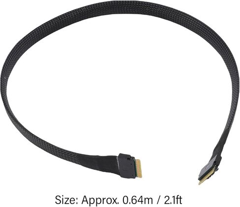 Yoidesu Slim SAS SFF-8654 إلى SFF-8654 كابل ، 24 جرام PCIE4.0 ، 85 أوم ، متوافقة مع الخوادم وأنظمة التخزين وحوسات العمل in Saudi Arabia
