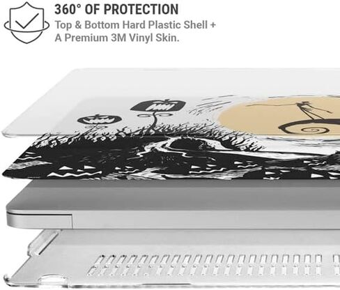Skinit Case + Skin متوافق مع MacBook Air 13in M1 (2021) - Disney Jack Jack Skellington Design in Saudi Arabia
