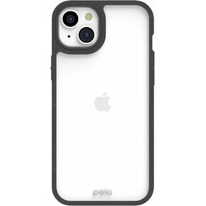 PELA - حالة الهاتف لـ iPhone 15 - غطاء الهاتف الخليوي الواقي - تغطية صديقة للبيئة متوافقة مع iPhone 15 Plus - Clear Black in Kuwait