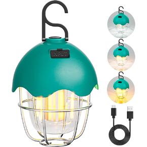 Homy Camping Lantern قابلة لإعادة الشحن مع أوضاع ألوان بدون خطوة و 3 ألوان ، IPX4 مقاومة للمياه ، ضوء معلق LED محمول لضوء الخيمة للتخييم ، المشي لمسافات طويلة ، النزهة ، ضوء الليل in Kuwait