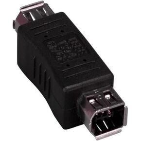 IEEE 1394a FireWire 6-pin Female to 6-pin Female Adapter - Black - Pack of 5 in Saudi Arabia