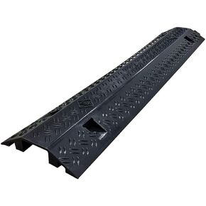 EZ Runner Slim PVC Drop Over Cable Ramp Cable Protector - Single Channel - Black in Saudi Arabia