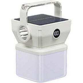 V.C Formark Camping Lantern Solar Powered Portable with Battery% Display, 1000LM Bright, USB-C/Solar Charging, for Outdoor Emergency, Hiking, Power Outage in Saudi Arabia