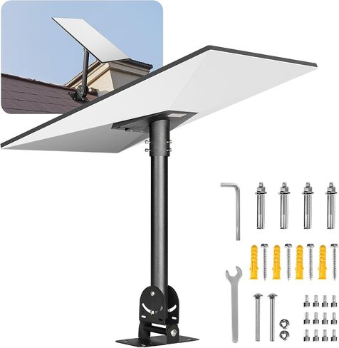Vevor Starlink RV Ladder Mount ، 360 ° قابلة للتعديل زاوية التثبيت القياسية Gen 3 مجموعة أنابيب ، من الصلب الشاق إضافي محول سلم RV ، متوافق مع Gen3 و V3 ، يسهل التجميع ، الأسود ، الأسود in Saudi Arabia