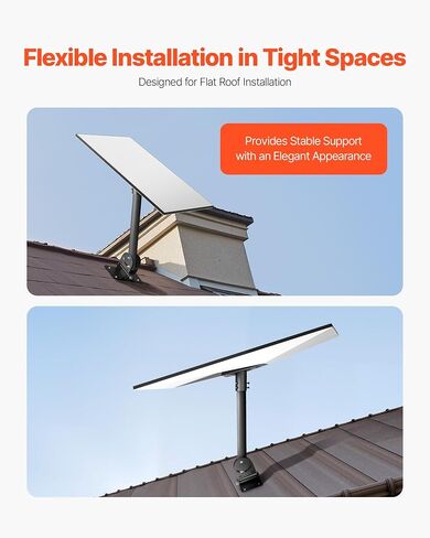 Vevor Starlink RV Ladder Mount ، 360 ° قابلة للتعديل زاوية التثبيت القياسية Gen 3 مجموعة أنابيب ، من الصلب الشاق إضافي محول سلم RV ، متوافق مع Gen3 و V3 ، يسهل التجميع ، الأسود ، الأسود in Saudi Arabia