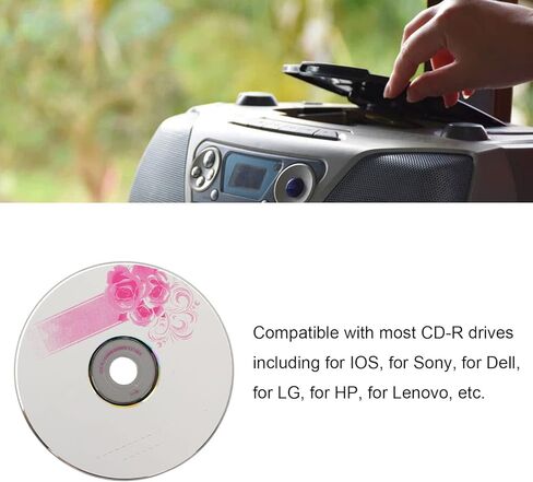 أقراص CD R فارغة ، قرص مسجل 700 ميجابايت 52x ، أقراص مضغوطة فارغة لحرق بيانات الصور الرقمية (10pcs) in Saudi Arabia