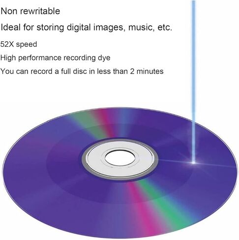 أقراص CD R فارغة ، قرص مسجل 700 ميجابايت 52x ، أقراص مضغوطة فارغة لحرق بيانات الصور الرقمية (10pcs) in Saudi Arabia