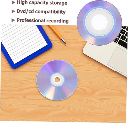 أقراص قرص مضغوط قابلة للتسجيل 2pcs: أقراص CD/DVD فارغة احترافية للموسيقى والبيانات - قرص وسائط قابل للتسجيل للموسيقى in Saudi Arabia