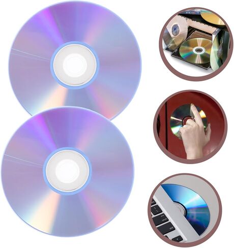 أقراص قرص مضغوط قابلة للتسجيل 2pcs: أقراص CD/DVD فارغة احترافية للموسيقى والبيانات - قرص وسائط قابل للتسجيل للموسيقى in Saudi Arabia