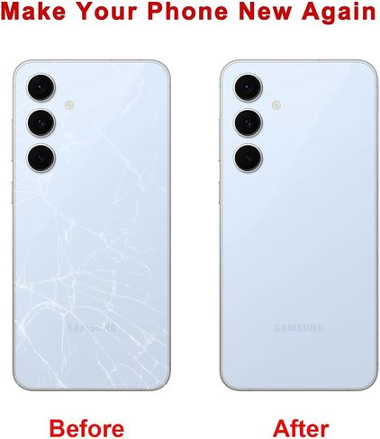 استبدال الزجاج الخلفي الخلفي لـ Samsung Galaxy S24 Fe 6.7 بوصة مع مجموعة أدوات إعادة صياغة ودورة (الجرافيت) in Saudi Arabia