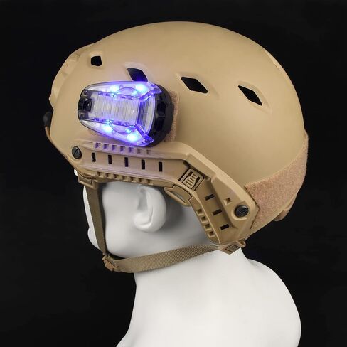 نوبوهيرو خوذة تكتيكية إشارة الضوء اختياري 4 أوضاع مع LED و IR ثابتة على/strobe ، مصباح تعريف البقاء على البقاء على الماء المقاوم للماء للرياضة في الهواء الطلق in Kuwait