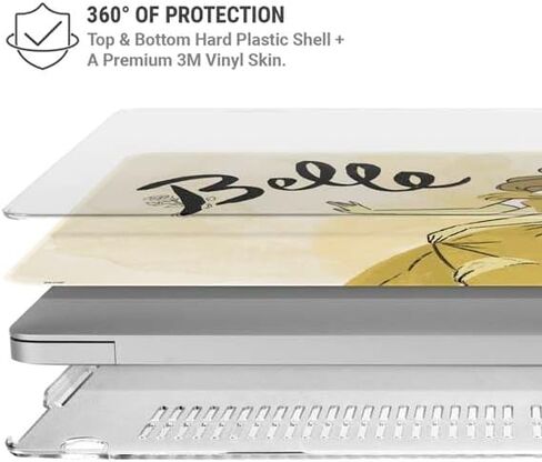 Skinit Laptop Case بالإضافة إلى الجلد المتوافق مع MacBook Pro 13in M1 (2021) - تصميم فنون بيل بيل بيرس المرخص رسميًا in Saudi Arabia