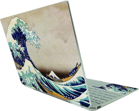 Mayyskins Skin متوافق مع HP Pavilion X360 14 "(2021) - موجة كبيرة من Kanagawa | غلاف الحماية ، متين ، وفري in Saudi Arabia