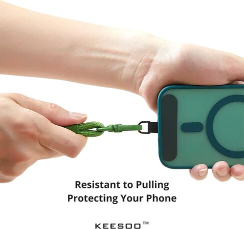 360 Degree Rotatable Clear Transparent TPU Mobile Phone Tether Tabs - Compatible with Lanyards and Mobile Phone Accessories, 2-Pack(TPU-Transparent) in Kuwait