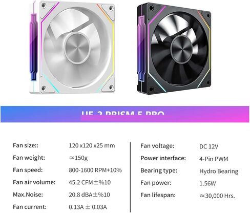 12 سم ArgB Argb عالية الهواء حجم الكمبيوتر مروحة التبريد مروحة Dual Mode (WT منتظم) in Saudi Arabia