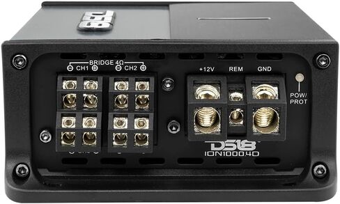 DS18 ION1000.4D Compact Full Range Class D 4 Channel Amplifier 4 X 150 Watts RMS @ 4 OHM - Silver/Black (Renewed) in Saudi Arabia