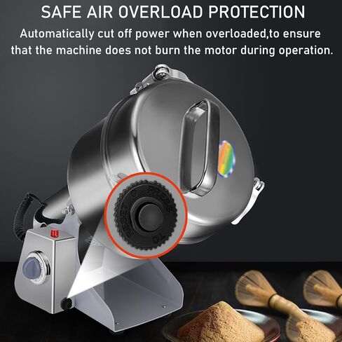 Commercial Machine,Electric Grain Grinder - Commercial Spice Grinder Mill Powder Machine, Dry Feed Mill for Herb Spice Pepper Coffee Corn, for Kitchen Home and Commercial,1000g (1000g) in Saudi Arabia