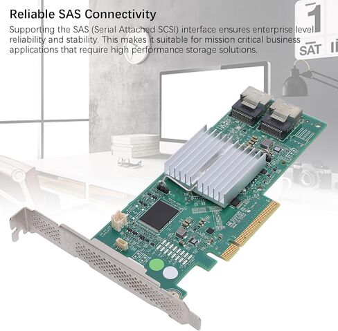Flexible PCIe X8 Server RAID Controller with SAS Connectivity for High-Speed Data Transfer and Storage Monitoring in Enterprise Systems in Saudi Arabia