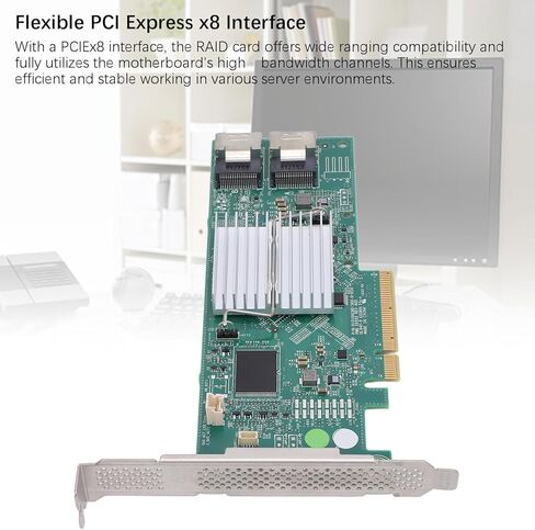 Flexible PCIe X8 Server RAID Controller with SAS Connectivity for High-Speed Data Transfer and Storage Monitoring in Enterprise Systems in Saudi Arabia