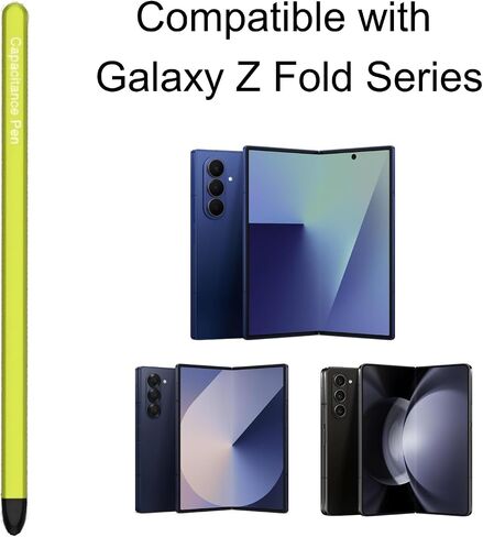 S Pen for Galaxy Z Fold 7 / Fold 6 / Fold 5, Z Fold 7 S Pen, Supporting Both Internal and External Screen (Slim-Black) in Kuwait