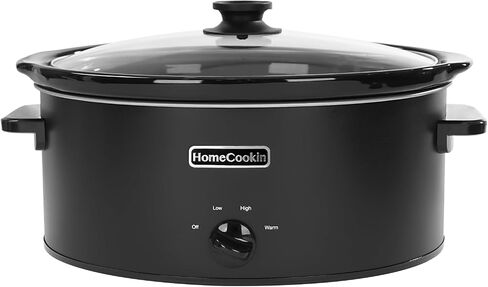 HomeCookin 8 Quart Cooker Slow Programmable ، وأجهزة المطبخ ، والمطبخ المثالي جهاز صغير للعشاء العائلي ، والفولاذ المقاوم للصدأ الأحمر in Kuwait