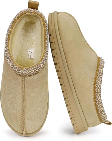 شبشب للنساء الرجال من جلد الغزال الأحذية المصغرة مع أحذية كاحل قصيرة من الفراء in Kuwait