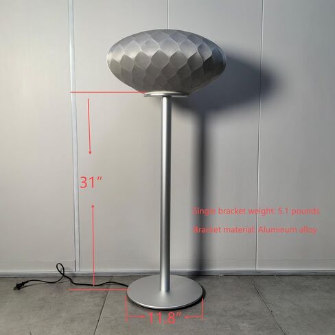Speaker Floor Stand is Compatible with Bowers&Wilkins Formation Wedge Speakers Made of Aluminum Alloy Material Using Screws to fix The Audio, Hidden Power Cord Design (Black Single) in Saudi Arabia