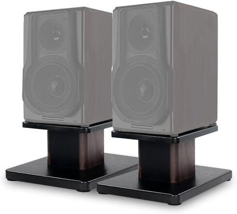 Pair-6 Inch (15CM)-Wood Speaker Stands for Home-Cinema HiFi Desktop and Satellite Speakers Monitor Stands in Kuwait